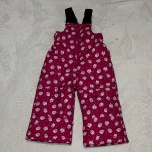 Gusti Kids Pink Snow Overalls